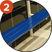 Banc central de vestiaire - Image 3