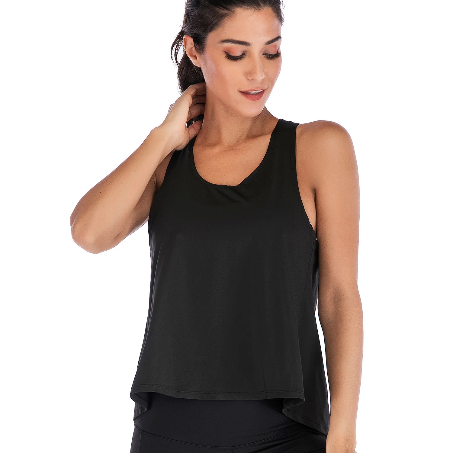 Camisole légère croisée sport pour femme - Image 2