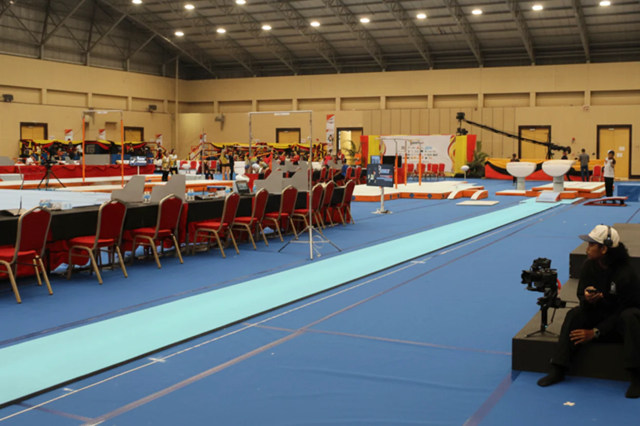 Piste d'élan pour gymnastique