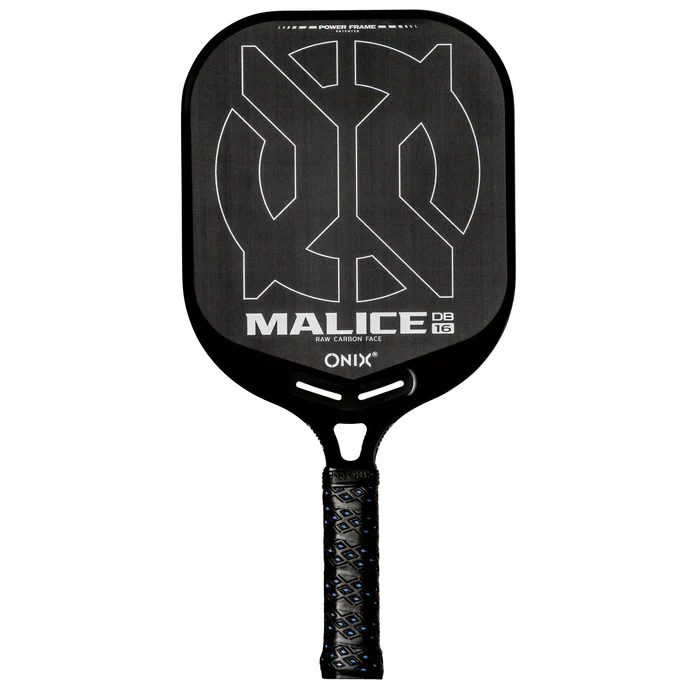 Raquette de pickleball ONIX Malice DB Open Throat Raw Carbon