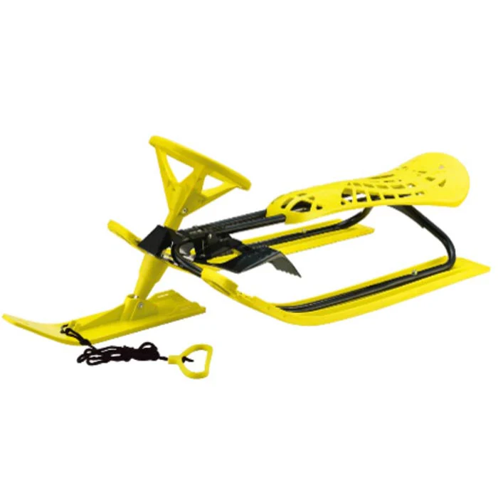 Traineau trois skis jaune